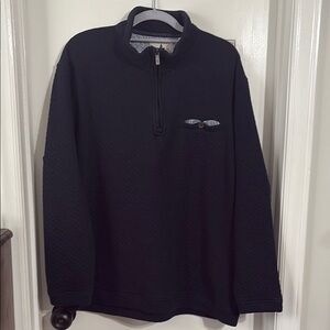 Men's Navy Quarter-Zip Sweater - XL - Southern Pines